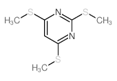 2,4,6-tris(methylsulfanyl)pyrimidine结构式