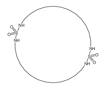 1λ6,16λ6-dithia-2,15,17,30-tetrazacyclotriacontane 1,1,16,16-tetraoxide结构式