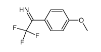 Trifluormethyl-(p-methoxyphenyl)ketimin结构式