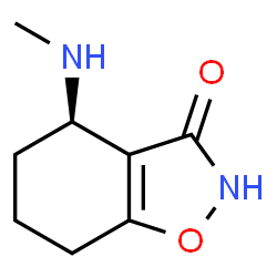 1,2-Benzisoxazol-3(2H)-one,4,5,6,7-tetrahydro-4-(methylamino)-,(4R)-(9CI)结构式