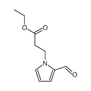 3-(2-formyl-pyrrol-1-yl)-propionic acid ethyl ester Structure