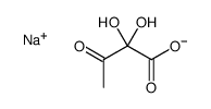 2-Hydroxy-2-methylpropanedioic acid 1-sodium salt Structure