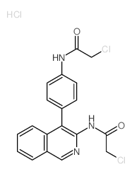 Acetamide,2-chloro-N-[4-[3-[(chloroacetyl)amino]-4-isoquinolinyl]phenyl]-,monohydrochloride (9CI)结构式