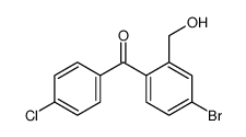 [4-bromo-2-(hydroxymethyl)phenyl]-(4-chlorophenyl)methanone Structure