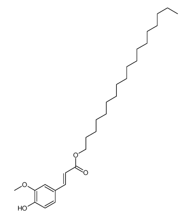 octadecyl 3-(4-hydroxy-3-methoxyphenyl)prop-2-enoate结构式