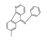 7-methyl-N-phenylindeno[1,2-b]pyridin-5-imine结构式