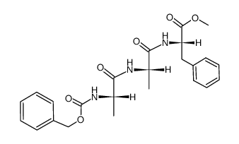 N-carbobenzyloxy-L-alanyl-L-alanyl-L-phenylalanine methylester结构式