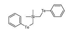 dimethyl-bis(phenyltellanylmethyl)silane Structure