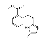 methyl 2-[(5-methyl-1H-imidazol-2-yl)sulfanylmethyl]benzoate结构式