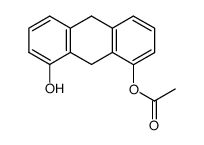 1-acetoxy-8-hydroxy-9,10-dihydroanthracene结构式