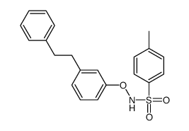 4-methyl-N-[3-(2-phenylethyl)phenoxy]benzenesulfonamide结构式