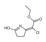 ethyl 2-chloro-2-(5-oxopyrrolidin-2-ylidene)acetate Structure