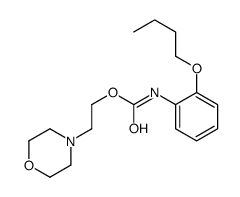 2-morpholin-4-ylethyl N-(2-butoxyphenyl)carbamate结构式