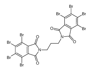 N,N'-(1,3-propylene)-bis-tetrabromophthalimide Structure