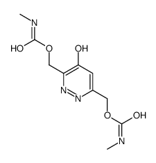 [3-(methylcarbamoyloxymethyl)-4-oxo-1H-pyridazin-6-yl]methyl N-methylcarbamate结构式