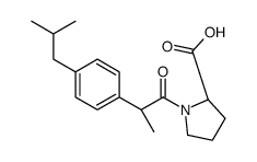 (2S)-1-[(2S)-2-[4-(2-methylpropyl)phenyl]propanoyl]pyrrolidine-2-carboxylic acid Structure