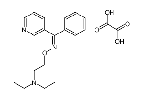diethyl-[2-[(Z)-[phenyl(pyridin-3-yl)methylidene]amino]oxyethyl]azanium,2-hydroxy-2-oxoacetate Structure