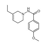 Benzamide, N-(3-ethyl-5,6-dihydro-1(2H)-pyridinyl)-4-methoxy- (9CI)结构式