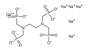 pentasodium hydrogen [[[ethylenebis[nitrilobis(methylene)]]tetrakis[phosphonato]](8-)-N,N',O,O'',O'''',O'''''']cobaltate(6-) Structure