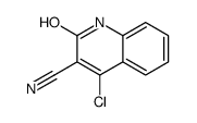 4-氯-2-氧代-1,2-二氢喹啉-3-甲腈结构式
