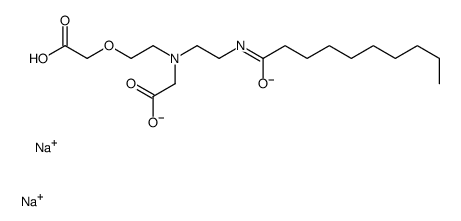 disodium N-[2-(carboxylatomethoxy)ethyl]-N-[2-[(1-oxodecyl)amino]ethyl]glycinate结构式