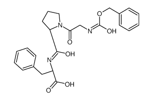 (2S)-3-phenyl-2-[[(2S)-1-[2-(phenylmethoxycarbonylamino)acetyl]pyrrolidine-2-carbonyl]amino]propanoic acid结构式