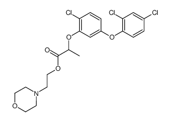 2-[2-chloro-5-(2,4-dichloro-phenoxy)-phenoxy]-propionic acid 2-morpholin-4-yl-ethyl ester结构式
