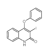 3-iodo-4-phenoxy-1H-quinolin-2-one结构式