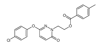 2-[3-(4-chlorophenoxy)-6-oxopyridazin-1-yl]ethyl 4-methylbenzoate结构式