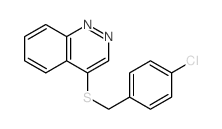 Cinnoline,4-[[(4-chlorophenyl)methyl]thio]-结构式