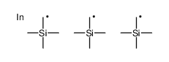 bis(trimethylsilylmethyl)indiganylmethyl-trimethylsilane Structure
