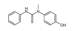 1-(4-Hydroxy-phenyl)-1-methyl-3-phenyl-thiourea结构式