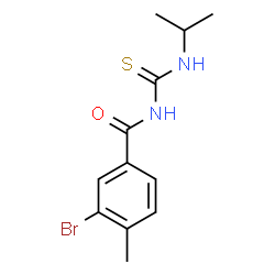 3-bromo-N-[(isopropylamino)carbonothioyl]-4-methylbenzamide结构式
