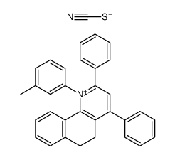2,4-diphenyl-1-(m-tolyl)-5,6-dihydrobenzo[h]quinolin-1-ium thiocyanate结构式