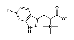 3-(6-bromo-1H-indol-3-yl)-2-(trimethylazaniumyl)propanoate结构式