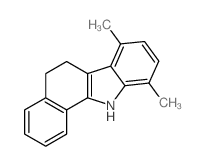 7,10-dimethyl-6,11-dihydro-5H-benzo[a]carbazole结构式