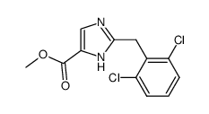 methyl 2-[(2,6-dichlorophenyl)methyl]imidazole-5-carboxylate结构式