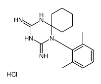 5-(2,6-dimethylphenyl)-1,3,5-triazaspiro[5.5]undeca-1,3-diene-2,4-diamine,hydrochloride Structure