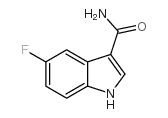 5-氟-1H-吲哚-3-羧胺结构式
