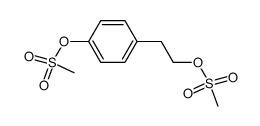 1-(Methylsulfonyloxy)-2-[4-(methylsulfonyloxy)phenyl]ethane Structure