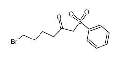 6-bromo-1-phenylsulphonylhexan-2-one结构式