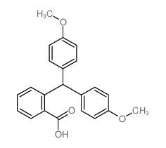 2-[bis(4-methoxyphenyl)methyl]benzoic acid结构式