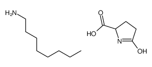 5-oxo-DL-proline, compound with octylamine (1:1)结构式