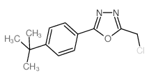 2-(4-tert-butylphenyl)-5-(chloromethyl)-1,3,4-oxadiazole结构式