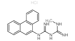 2-(N-methylcarbamimidoyl)-1-phenanthren-9-yl-guanidine结构式