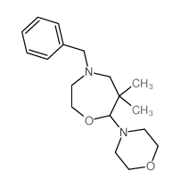 4-benzyl-6,6-dimethyl-7-morpholin-4-yl-1,4-oxazepane Structure