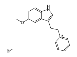 1-(5-methoxy-3-indolylethyl)pyridinium bromide Structure