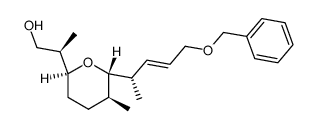 (R)-2-((2S,5S,6S)-6-((S,E)-5-(benzyloxy)pent-3-en-2-yl)-5-methyltetrahydro-2H-pyran-2-yl)propan-1-ol Structure