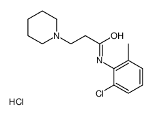 N-(2-chloro-6-methylphenyl)-3-piperidin-1-ylpropanamide,hydrochloride结构式
