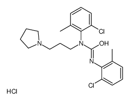 1,3-bis(2-chloro-6-methylphenyl)-1-(3-pyrrolidin-1-ylpropyl)urea,hydrochloride结构式